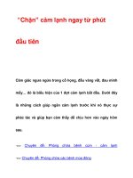 “Chặn” cảm lạnh ngay từ phút đầu tiên pptx