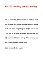 Khi cửa tim đóng mở thất thường docx