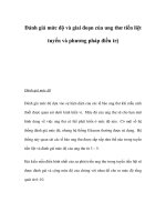 Đánh giá mức độ và giai đoạn của ung thư tiền liệt tuyến và phương pháp điều trị docx