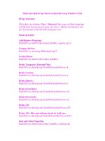 Tài liệu window: Những bí quyết tuyệt vời cho Window Vista phần 2 ppsx