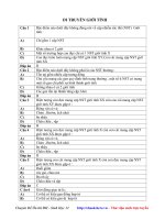 Trắc nghiệm ôn thi đại học môn sinh - Di tuyền giới tính ppt