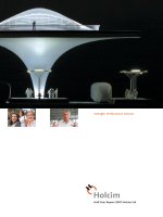 Half year report 2007 holcim ltd  strength performance passion