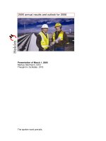 2005 annual results and outlook for 2006 presentation of march 1 2006 holcim ltd