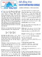 BĐT C-B-S và những ứng dụng - Trần Nam Dũng pps