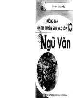 HƯỚNG DẪN ÔN THI TUYỂN SINH VÀO LỚP10 MÔN NGỮ VĂN