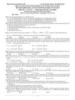 Đề thi thử lí - trung tâm luyện thi An Sương docx