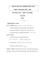 ĐỀ ÔN THI TỐT NGHIỆP MÔN TOÁN THPT 37.38.39.40 ppt