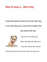 Hoại tử răng vì... đánh răng doc