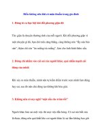 Điều không nên khi có mâu thuẫn trong gia đình pptx