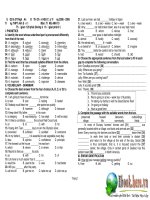 Đề thi chọn học sinh giỏi môn Tiếng Anh lớp 10 THPT Anh Sơn 2008-2009 pptx