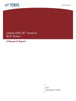 linking toefl ibt scores to ielts scores