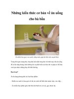 Những kiến thức cơ bản về ăn uống cho bà bầu doc