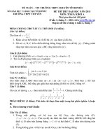 Đề thi thử đại học môn toán khối A năm 2011 THPT Chuyên Vĩnh Phúc docx