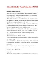 Cách Chỉ Dẫn Kỹ Thuật Trồng Sắn KM 98-5 ppsx