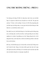 UNG THƯ BUỒNG TRỨNG – PHẦN 1 potx