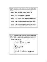 Chương 1: Bài toán quy hoạch tuyến tính doc