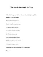 Thơ của các danh nhân An Nam pps