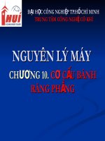Bài giảng nguyên lý máy - Chương 10 doc