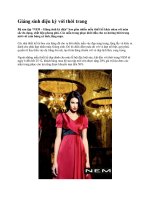 Giáng sinh diệu kỳ với thời trang doc