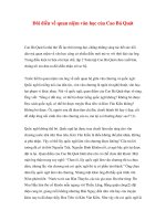 Đôi điều về quan niệm văn học của Cao Bá Quát ppt