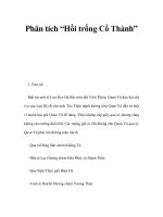 Phân tích “Hồi trống Cổ Thành” pptx