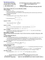 KÌ THI KHẢO SÁT CHẤT LƯỢNG LỚP 12 MÔN TOÁN KHỐI B và D pot