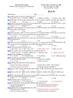 Trường THPT chuyên Huỳnh Mẫn Đạt - đề thi hóa học 12 căn bản (đề số 446) ppt