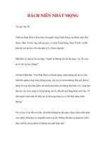 Nhặt Từng Chiếc Lá - BÁCH NIÊN NHẤT MỘNG potx