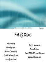 IPv6 @ Cisco ppt