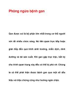 Phòng ngừa bệnh gan doc