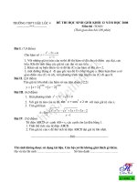 Đề thi chọn học sinh giỏi môn toán lớp 12 THPT Hậu Lộc pdf