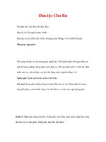 Dân tộc Chu Ru - Tên dân tộc: Chu Ru (Cho Ru, Ru) pptx