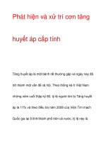 Phát hiện và xử trí cơn tăng huyết áp cấp tính pdf