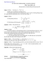 Đề thi thử Toán khối A 2011 - Đề số 8 pot