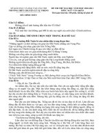 Đề thi thử đại học môn Ngữ văn khối D năm 2010-2011 trường THPT Chuyên Lý Tự Trọng pps