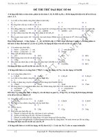 Đề thi thử đại học môn hóa học - Đề số 04 doc