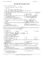 Đề thi thử đại học môn hóa học - Đề số 03 ppsx