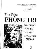 Biện Pháp Phòng Trị Côn Trùng Và Nhện Gây Hại Cây Ăn Trái: Xoài part 1 doc