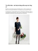 Váy liền thân - nét duyên dáng mềm mại nơi công sở docx