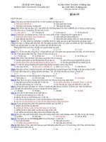 Trường THPT chuyên Huỳnh Mẫn Đạt - đề thi sinh học 10 nâng cao (đề số 167) ppsx