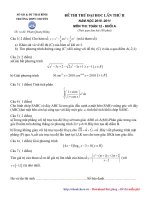 Đề thi thử đại học lần 2 năm 2010- 2011 Môn Toán - Trường THPT Chuyên Thái Bình doc