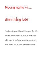 Ngọng nghịu vì…. dính thắng lưỡi pps