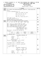 HƯỚNG DẪN CHẤM THI CHỌN HỌC SINH GIỎI CẤPTỈNH LỚP 12 – THPT NĂM HỌC 2008 - 2009 MÔN HÓA HỌC ppt