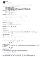 CÁC BÀI TOÁN LIÊN QUAN ĐẾN KHẢO SÁT HÀM SỐ  pot