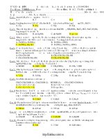 Đề thi thử ĐH - CĐ môn Hóa năm 2009 - 1010 trường thpt Nguyễn Huệ - phần 1 pdf