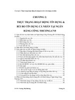 Giải pháp phòng ngừa và hạn chế rủi ro tín dụng cá nhân tại ngân hàng công thương chi nhánh 5