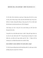 HỢP RỒI CHIA, CHIA RỒI HỢP - CHIẾN TRANH DẦU LỬA pptx