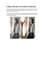 Công sở ấm áp với áo khoác thanh lịch docx