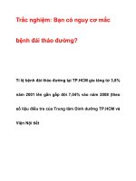 Trắc nghiệm: Bạn có nguy cơ mắc bệnh đái tháo đường? pps