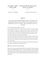 Thông báo số 09/2011/TT - BLĐTBXH potx